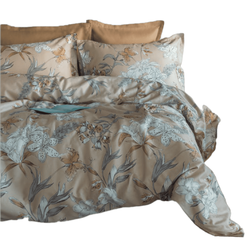 Obliečky z bavlneného saténu BOTANIST 140x200 / 70x90 cm.